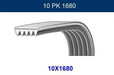 GMB GPK 10PK1680 Kanallı Kayıs Mf 3075 3085 3095 GPK 10PK1680