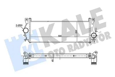 KALE 357350 Turbo Radyatoru (Intercooler) Land Rover Defender 98>16 1J927156JE