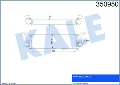 KALE 350950 Turbo Radyatoru Intercooler Daıly Iv V Vı 06> 5802036825