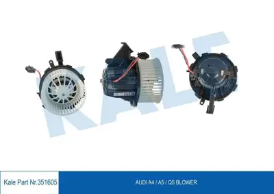 KALE 351605 Kalorıfer Motoru A4 08>12 A4 Allroad Quattro 10>16 A5 08>11 Q5 09>12  8K1820021C 8K1820021A 8K1820021B 8K1820021BA