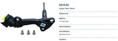 MAY 6216-02 Kalıper Kapağı (Sensorlu) M-Benz Arocs         Wabco Tıpı Maxx 22 Serısı  