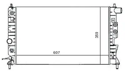 MGA 80174 Su Radyatoru Vectra B 1.6 16v 95-03 1.8 2.0 Ac Otom.  608x359x23 1073058 1073061 1300092 1300135 1300158 1300159 130016 1300160 1300176 1300178