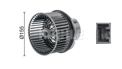 BEHR MAHLE AB 248 000P Kalorıfer Motoru Ford C Max / Focus C Max / Focus Iı / Galaxy / Kuga I / Mondeo Iv / S Max Blower (K 3M5H18456BD