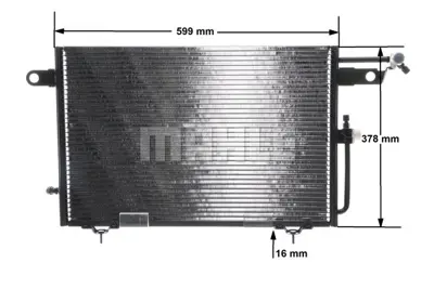 BEHR MAHLE AC 155 000S A/C Condenseraudı 100 / A6 4A0260403AD