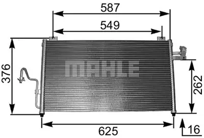 BEHR MAHLE AC 327 000S Kondenser ( Klima Radyatoru) L4800C100A