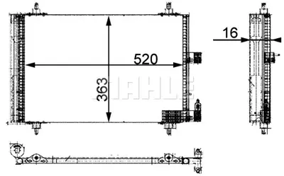 BEHR MAHLE AC 350 000P Kondenser ( Klima Radyatoru) 9652829180
