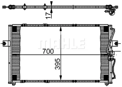 BEHR MAHLE AC 379 000S Kondenser ( Klima Radyatoru) OK53E61481A