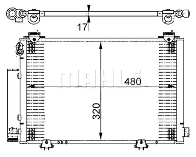 BEHR MAHLE AC 385 000S Kondenser ( Klima Radyatoru) 8846052010