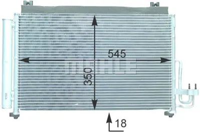 BEHR MAHLE AC 420 000P Kondenser ( Klima Radyatoru) 97606FD100