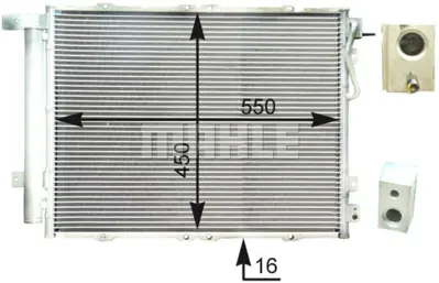 BEHR MAHLE AC 429 000P Kondenser ( Klima Radyatoru) 976063E601