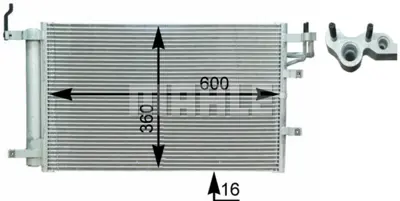 BEHR MAHLE AC 430 000P Kondenser ( Klima Radyatoru) 976062F000