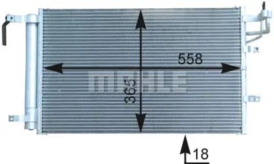 BEHR MAHLE AC 431 000P Kondenser ( Klima Radyatoru) 976062F001