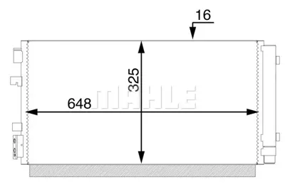 BEHR MAHLE AC 44 000S A/C Condenserrenault Megane/Fluence 921009956R