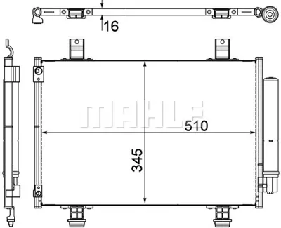 BEHR MAHLE AC 456 000P A/C Condensersuzukı Swıft P/D 9531062J10