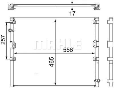 BEHR MAHLE AC 474 000S Kondenser ( Klima Radyatoru) 8846060240