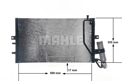 BEHR MAHLE AC 478 000S A/C Condensersaab 9-5 5048491