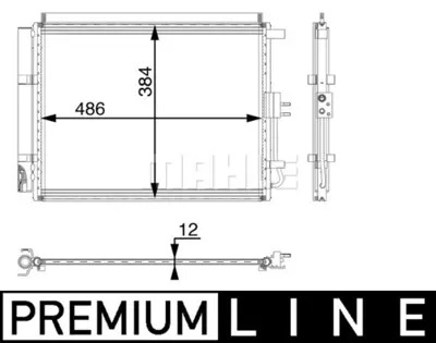 BEHR MAHLE AC 49 000P Kondenser ( Klima Radyatoru) 97606A2001 97606A7000