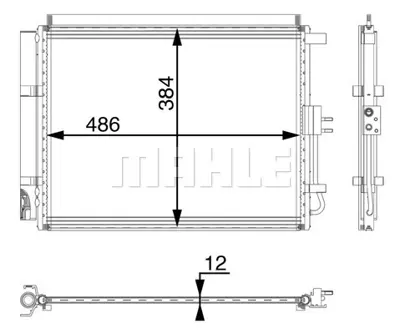 BEHR MAHLE AC 49 000P Kondenser ( Klima Radyatoru) 97606A2001 97606A7000