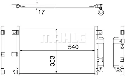 BEHR MAHLE AC 507 000S Kondenser ( Klima Radyatoru) NE5161480C