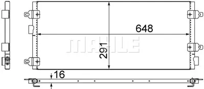 BEHR MAHLE AC 518 000S Kondenser ( Klima Radyatoru) 60660405