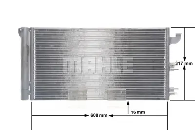 BEHR MAHLE AC 710 000S A/C Condenserfıat Pand (169) 51960727