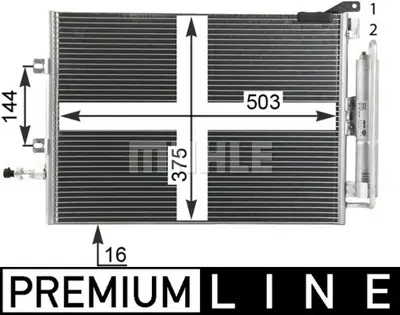 BEHR MAHLE AC 721 000P A/C Condenserrenault Clıo Iıı 8200688392