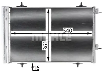 BEHR MAHLE AC 735 000P Klima Radyatoru (Kondanser) (Premıum) P508 C5 Iıı Dv6c Ep6c Ep6cdt Ep6dt 6455JA