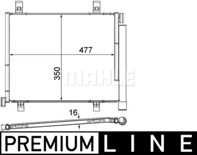BEHR MAHLE AC 747 000P A/C Condenservw Up/Seat Mıı/Sk Cıtıgo 1S0820411J 1S0820411K