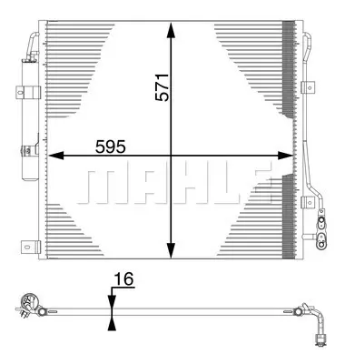 BEHR MAHLE AC 760 000S Klima Radyatoru 306ps Dıscovery Iv (L319) 13>18 508ps Range Rover Sport I (L320 09<18 LR021824