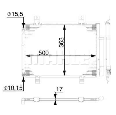 BEHR MAHLE AC 77 000S A/C Condensersuzukı Swıft 9531071L01