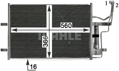 BEHR MAHLE AC 791 000P Kondenser ( Klima Radyatoru) BPYK6148ZA