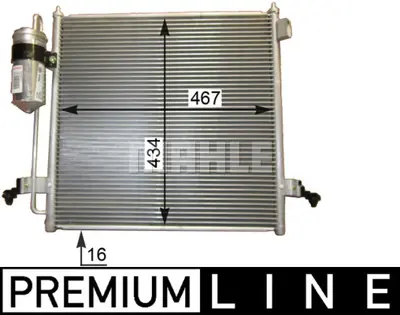 BEHR MAHLE AC 815 000P A/C Condensermıtsubıshı L 200 (Kb_T) MN123606