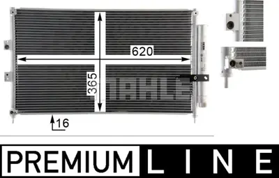 BEHR MAHLE AC 835 000P Kondenser ( Klima Radyatoru) 80110SNBA43