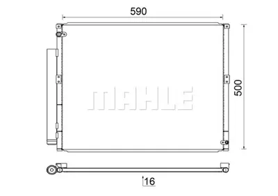BEHR MAHLE AC 836 000S Kondenser ( Klima Radyatoru) 8846160100