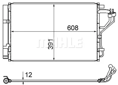 BEHR MAHLE AC 867 000S Kondenser ( Klima Radyatoru) 976063X000 97606A6100