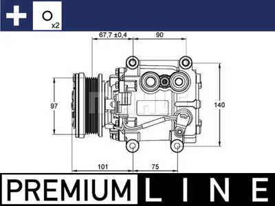 BEHR MAHLE ACP 1099 000P A/C Compressorjaguar S-Type (Ccx) XR89202