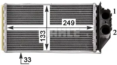 BEHR MAHLE AH 187 000P Kalorıfer Radyatoru 6448K4