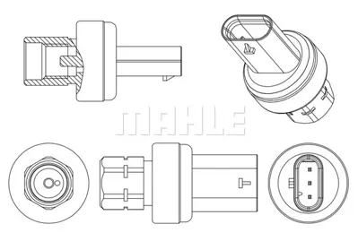 BEHR MAHLE ASE 13 000P A/C Sensorchrysler / Dodge / Jeep 68308727AA