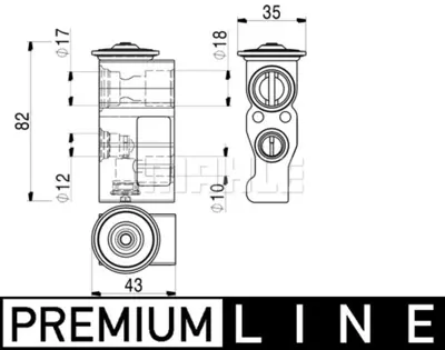 BEHR MAHLE AVE 2 000P Expansion Valve And Orifice Tuberenault Twıngo 922702033R