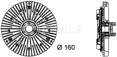 BEHR MAHLE CFC 79 000P Radiator Fan Clutchaudı A8 77121350D