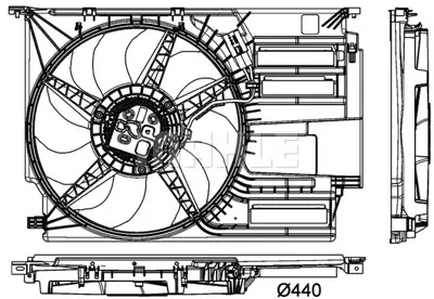 BEHR MAHLE CFF 405 000P Fan Komple 850 W Bmw B47 B38 F45 F46 F48 F39 Mını F54 F57 F56 F60 7617611
