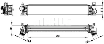 BEHR MAHLE CI 148 000P Charge Air Coolerfıat Ducato X250 1382429080