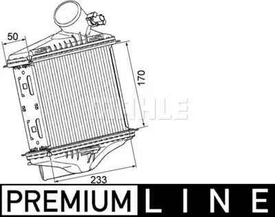 BEHR MAHLE CI 174 000P Turbosarj Radyatoru Smart Fortwo Coupe (451) 07> Fortwo Cabrio (451) 07> 