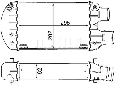 BEHR MAHLE CI 341 000P Charge Air Coolerfıat Bravo 46440215