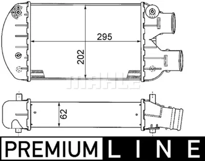 BEHR MAHLE CI 341 000P Charge Air Coolerfıat Bravo 46440215