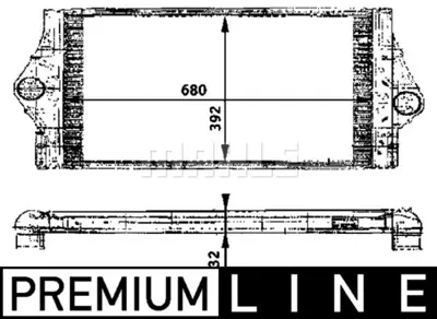 BEHR MAHLE CI 58 000P Charge Air Coolerrenault Espace / Safrane 8200033732