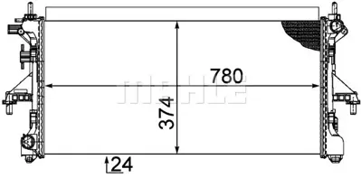 BEHR MAHLE CR 1068 000P Radiatorfıat Ducato (Metano) 1362305080