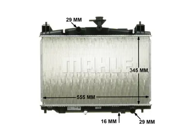 BEHR MAHLE CR 1071 000S Motor Su Radyatoru Mazda 2 / 1.3 1.5  07> Manuel ZJ3815200A
