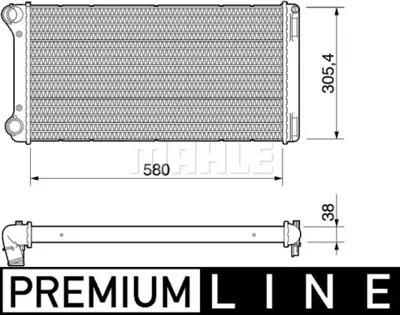 BEHR MAHLE CR 1109 000P Radiatorfıat Punto F.L.'03 1,9jtd 51708727