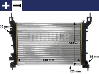 BEHR MAHLE CR 1193 000S Radiatorfıat Lınea 1.4 Mpı 51784706